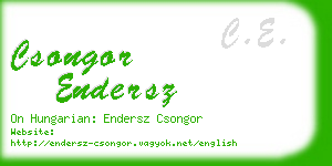 csongor endersz business card